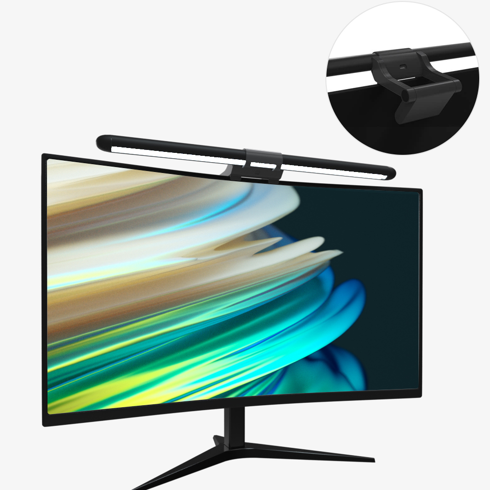 普通台灯光照角度有限制？就用电脑挂灯！